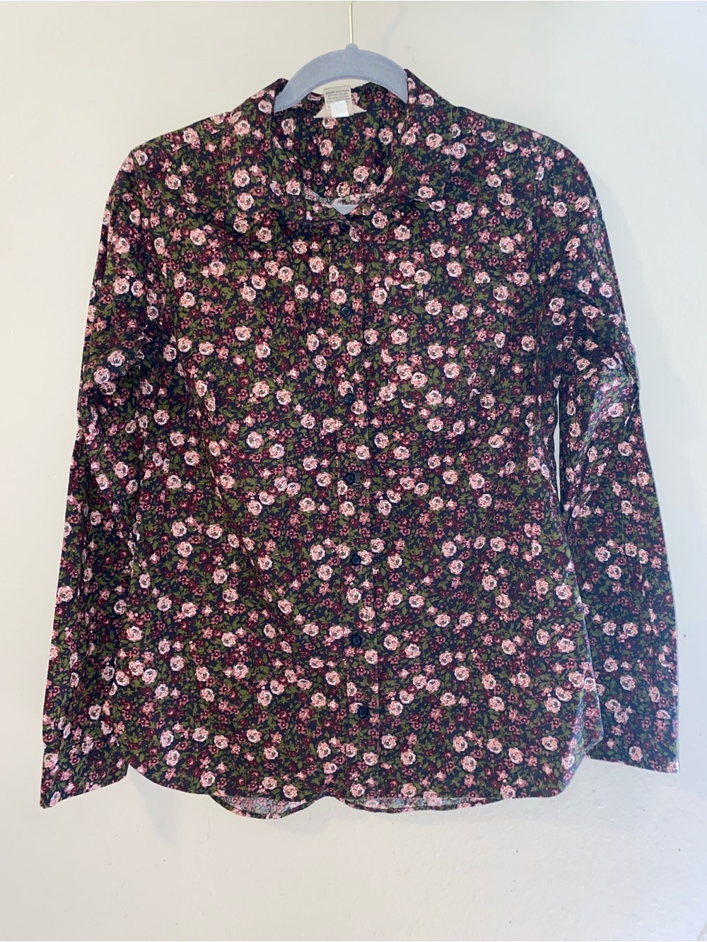 Women’s Duluth Trading Co Wrinkle-free Long Sleeve Floral Blouse
